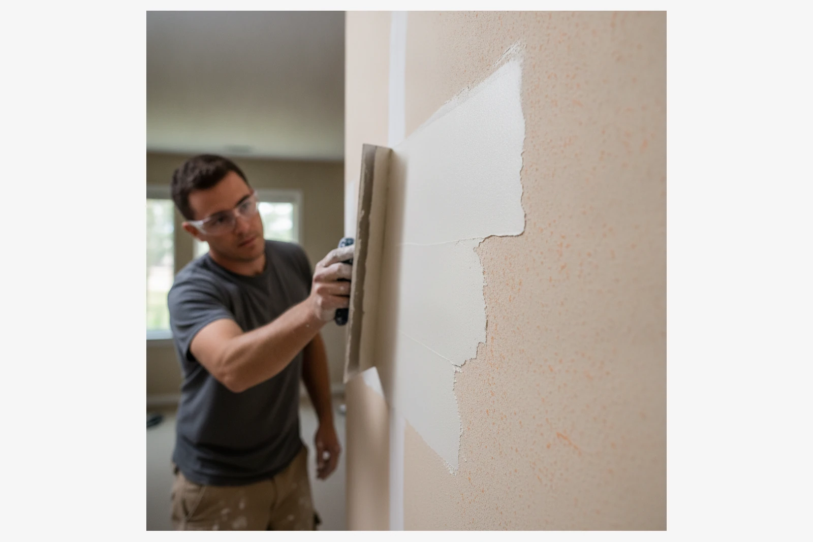 Joint compound feathering application seam repair Meriden Connecticut New Haven County drywall specialist texture match
